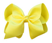 4 inch Solid Grosgrain Bow: Pink / 4 Inch