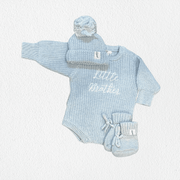 'Little Brother' Announcement Romper | Sky: NB