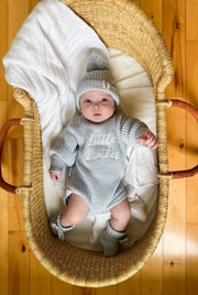 'Little Brother' Announcement Romper | Sky: NB