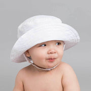 White Seersucker Bucket Hat Baby & Toddler: 6-12 Months