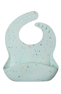 Loulou Lollipop Silicone Bib | Confetti Mint