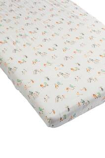 Loulou Lollipop Fitted Crib Sheet | Ice Hockey
