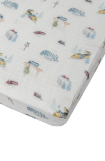 Loulou Lollipop Fitted Crib Sheet | All Aboard