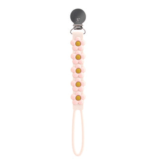 Loulou Lollipop Beadless Pacifier Clip | Daisy Cream