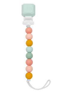Loulou Lollipop Lolli Gem Silicone Pacifier Clip | Rainbow