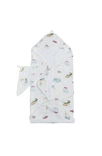 Loulou Lollipop Hooded Towel Set | All Aboard