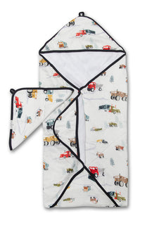 Loulou Lollipop Hooded Towel Set | Happy Trucks