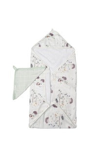 Loulou Lollipop Hooded Towel Set | Hedgehogs