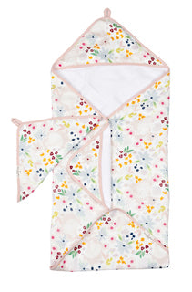 Loulou Lollipop Hooded Towel Set | Shell Floral