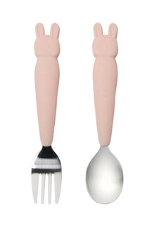 Loulou Lollipop Spoon & Fork Set | Bunny
