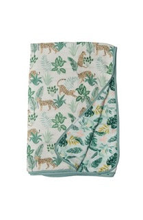 Loulou Lollipop Muslin Quilt Blanket | Tropical Jungle