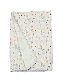 Loulou Lollipop Muslin Quilt Blanket | Seashells