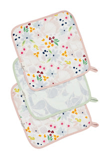 Loulou Lollipop Washcloth 3-pieces Set | Shell Floral