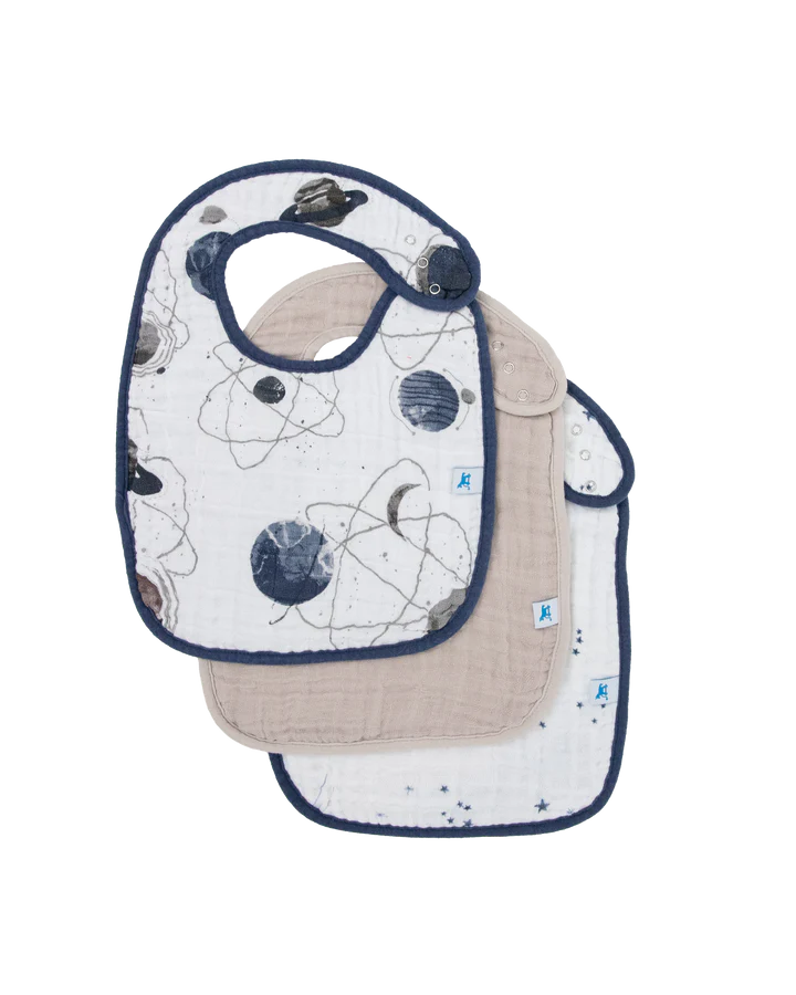 Little Unicorn Cotton Muslin Classic Bib 3 pack | Planetary