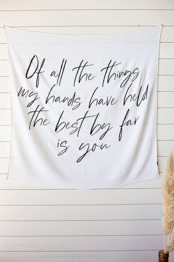 Organic Swaddle Blanket-   Of all the things