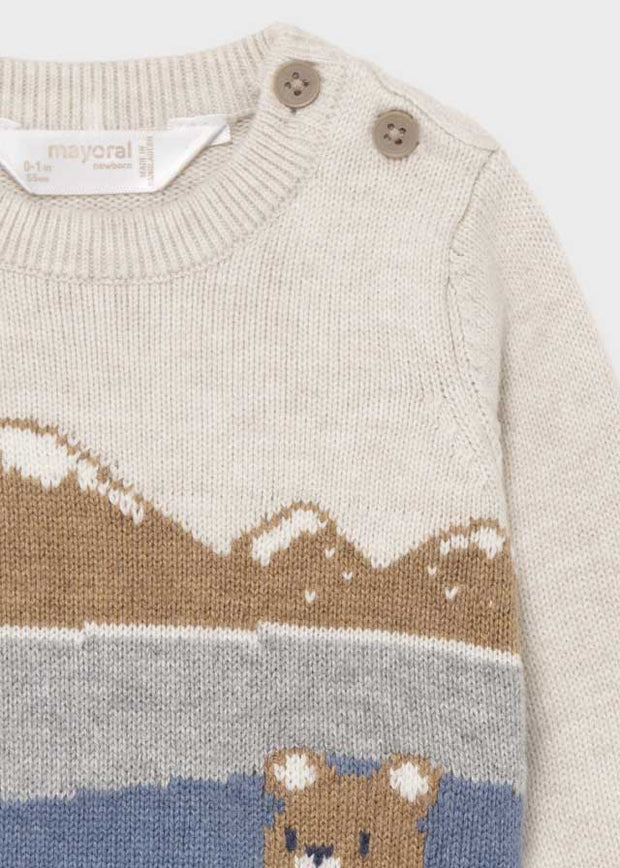 Mayoral Mountains Print Sweater