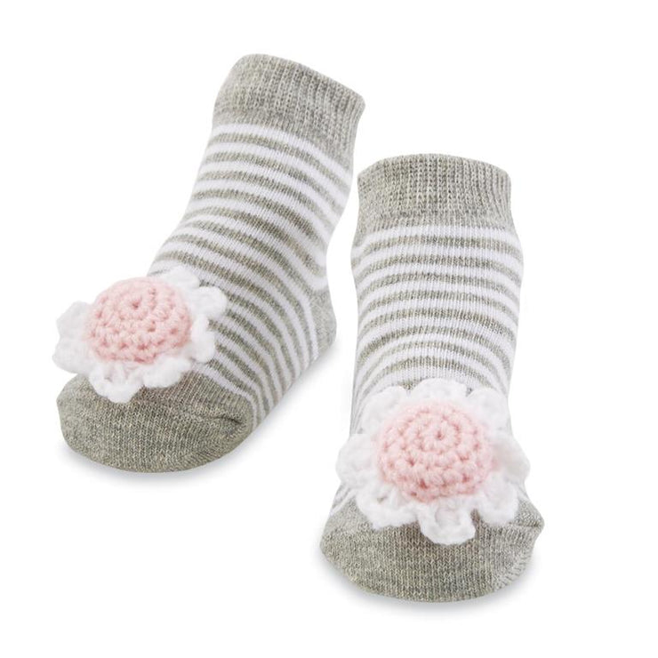 Flower Rattle Toe Socks