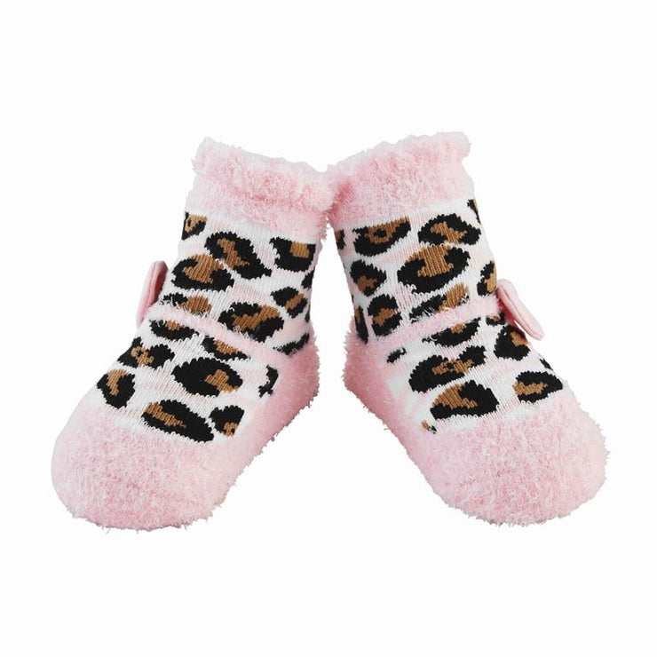 Leopard & Pink Socks