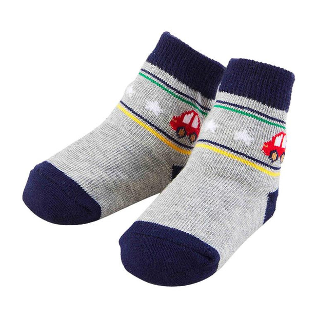 Gray/Navy Socks