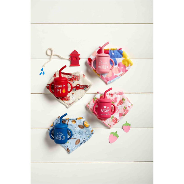 Silicone Cup & Bib Set