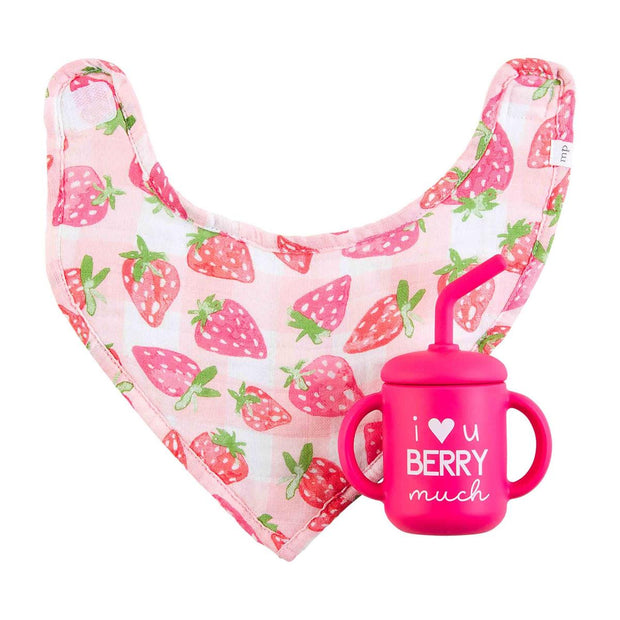 Silicone Cup & Bib Set