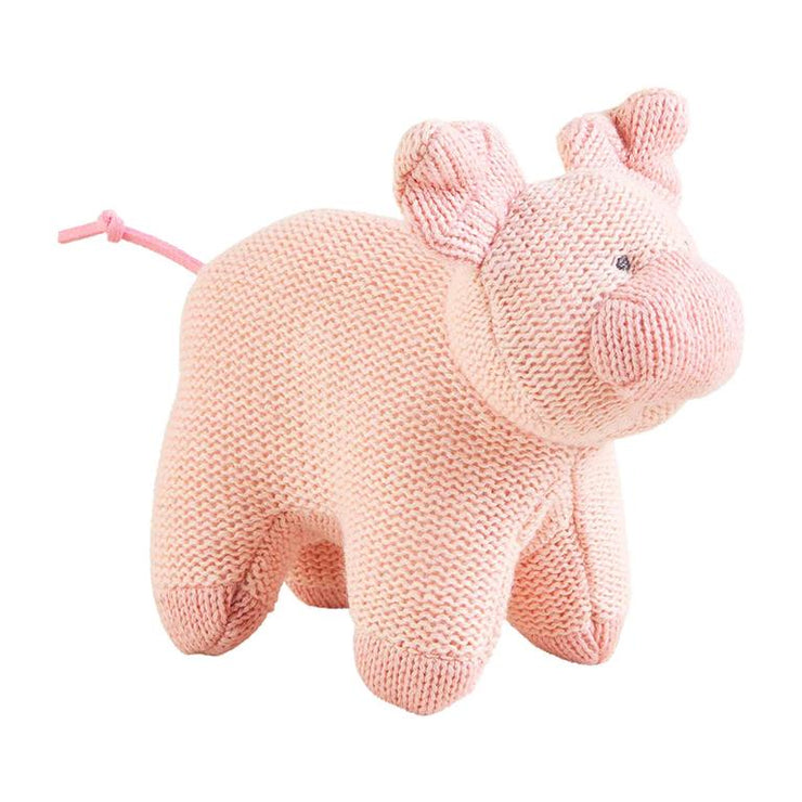 Pig Farm Knit Rattle