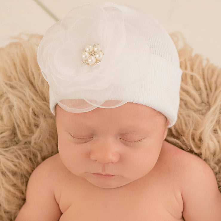 CHARLIZE Flower Newborn Girl Hospital Hat Newborn Girl Hat