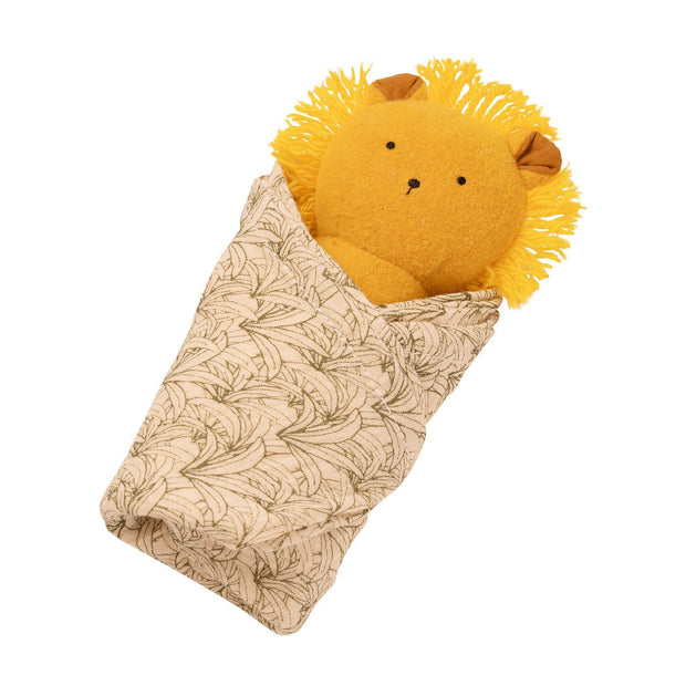 Manhattan Toy Lion Rattle + Burp Cloth