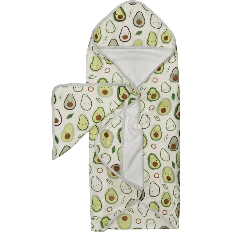 Loulou Lollipop Hooded Towel Set | Avocado