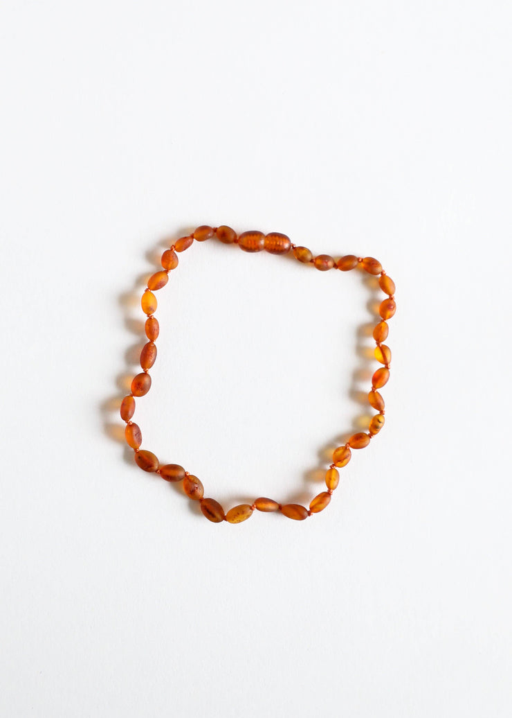 Raw Cognac Amber || Classic Necklace