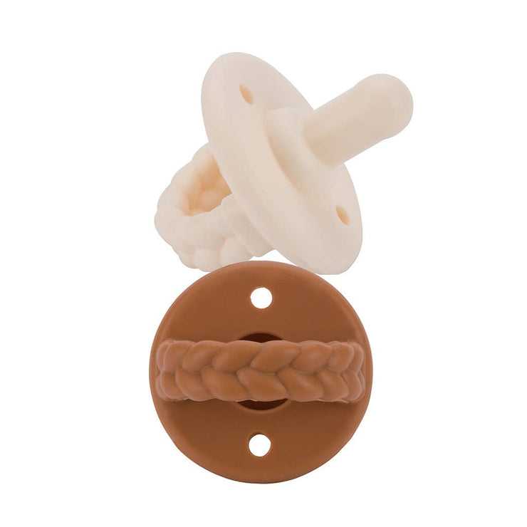 NEW Coconut/Toffee Sweetie Soother™ Pacifier Set