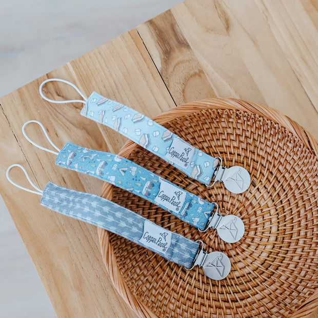 Copper Pearl Binky Clips | Bridger
