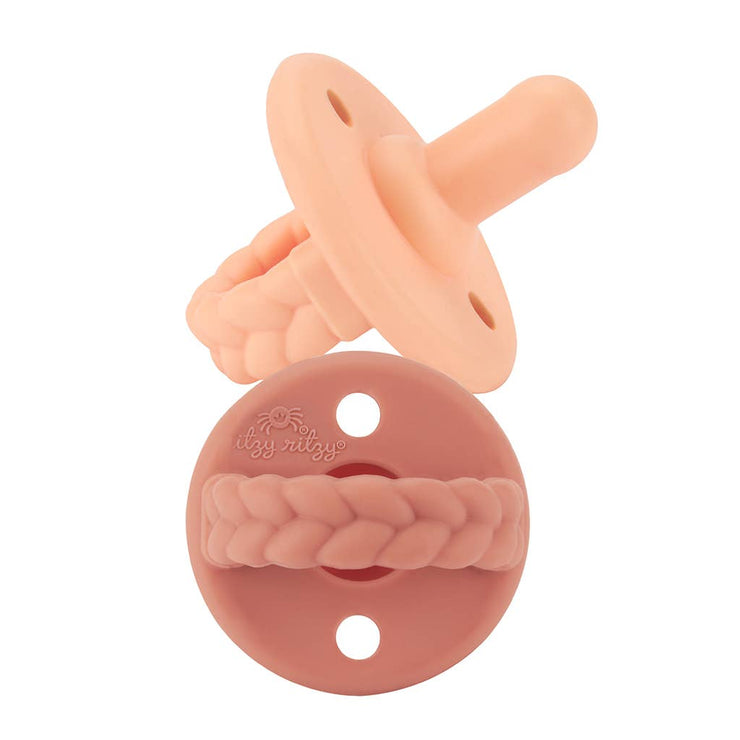 Preorder NEW Apricot + Terracotta Sweetie Soother™ Pacifier Set