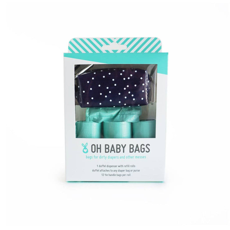 Navy Dot Duffel Gift Box