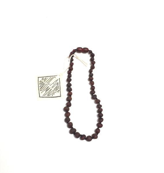 CanyonLeaf Raw Black Amber Necklace