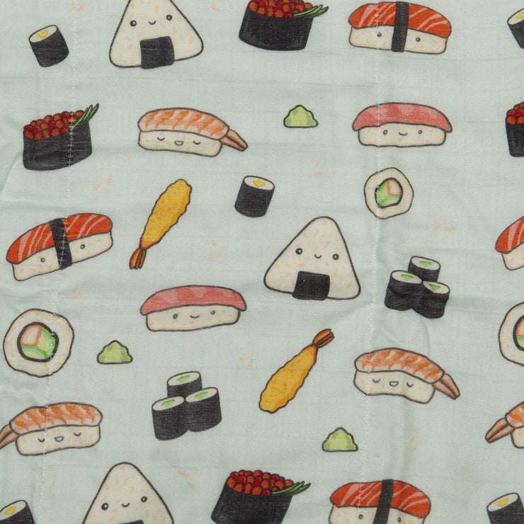 Loulou Lollipop Muslin Quilt Blanket | Sushi