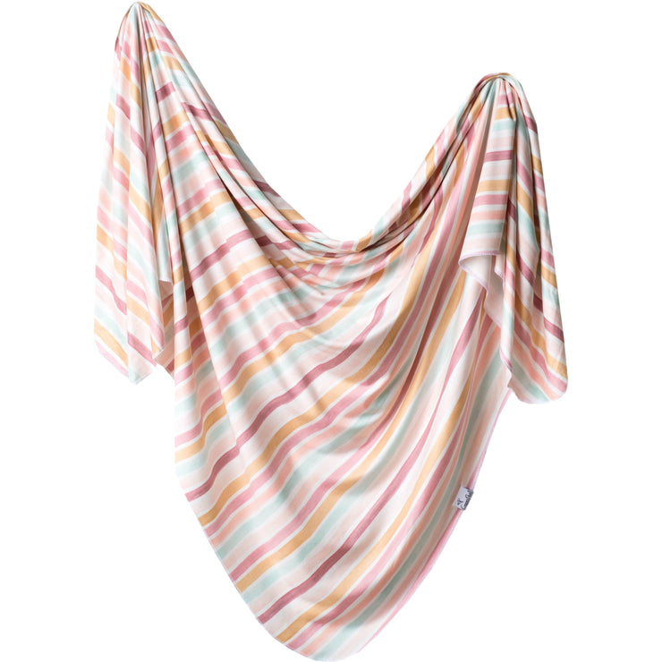 Copper Pearl Knit Swaddle Blanket | Belle