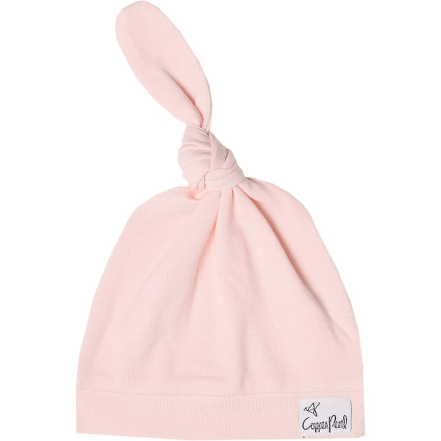 Copper Pearl Top Knot Hat | Blush