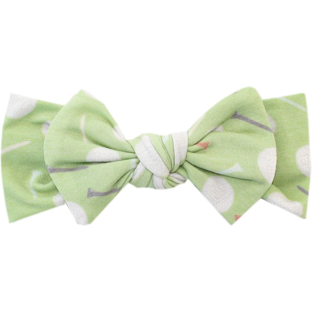 Copper Pearl Knit Headband Bow | Bogey