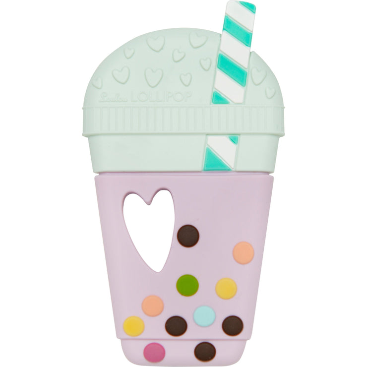 Loulou Lollipop Silicone Teether |  Taro Bubble Tea