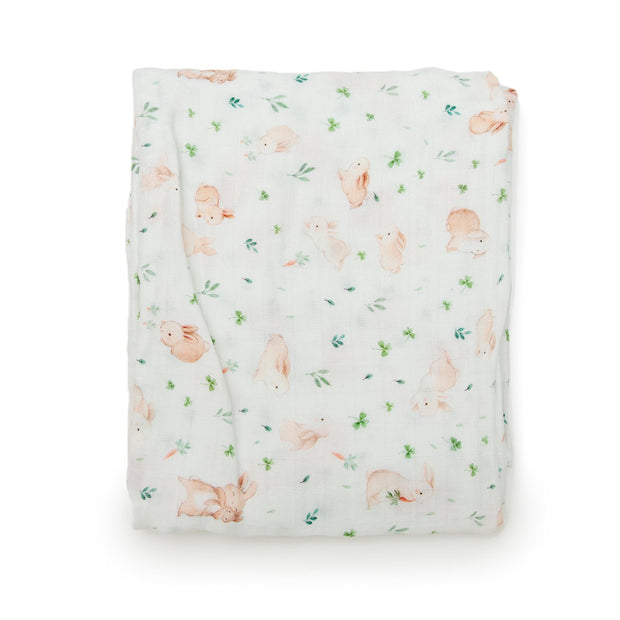 Loulou Lollipop Fitted Crib Sheet | Bunny Meadow