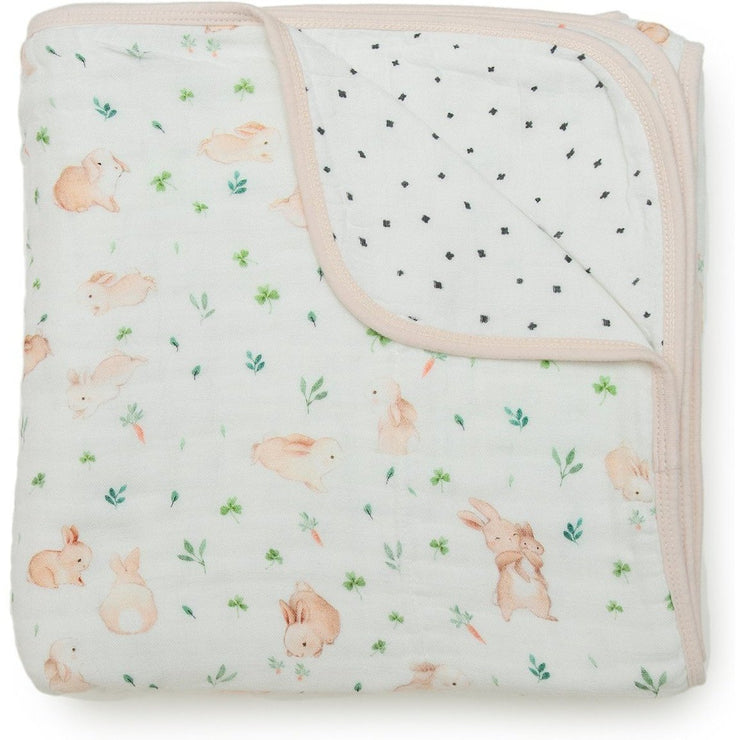Loulou Lollipop Muslin Quilt Blanket | Bunny Meadow