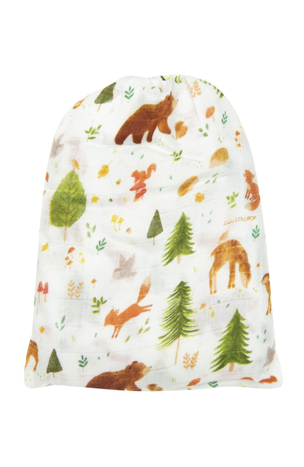 Loulou Lollipop Fitted Crib Sheet | Forest Friends