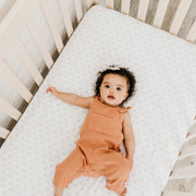 Copper Pearl Premium Knit Fitted Crib Sheet | Shine