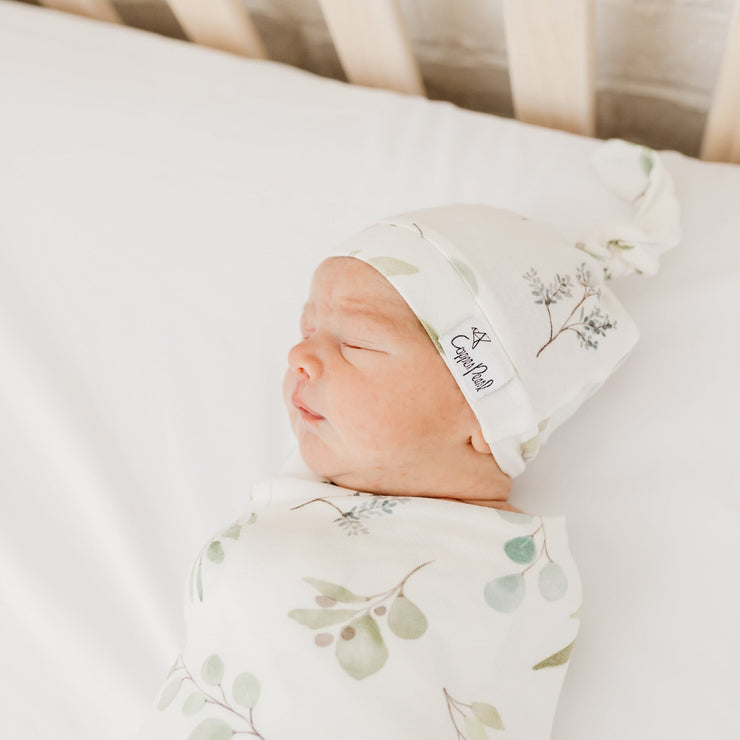 Copper Pearl Knit Swaddle Blanket | Haven