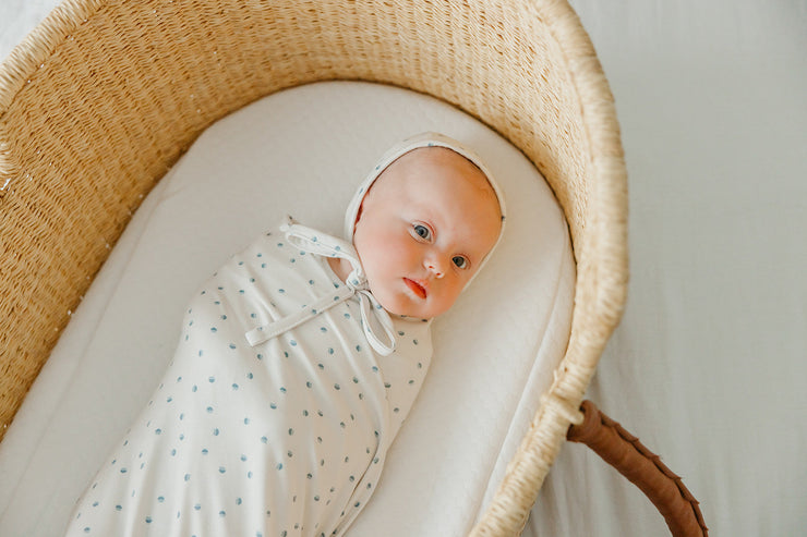 Copper Pearl Knit Swaddle Blanket | Haze