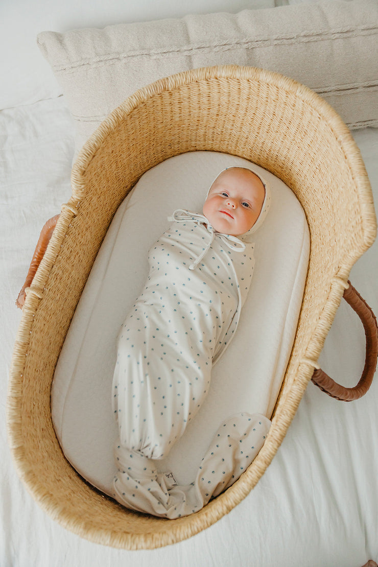 Copper Pearl Knit Swaddle Blanket | Haze