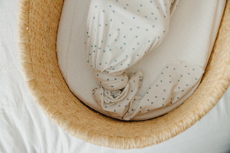 Copper Pearl Knit Swaddle Blanket | Haze