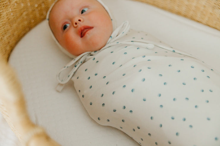 Copper Pearl Knit Swaddle Blanket | Haze