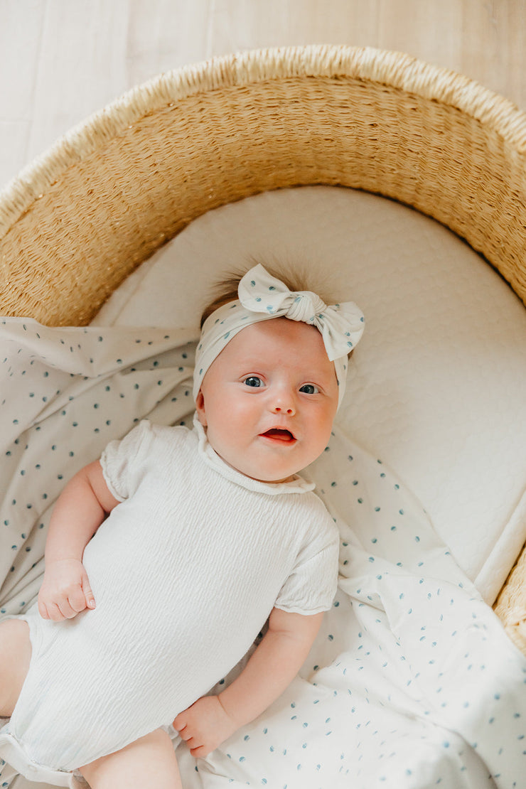 Copper Pearl Knit Headband Bow | Haze